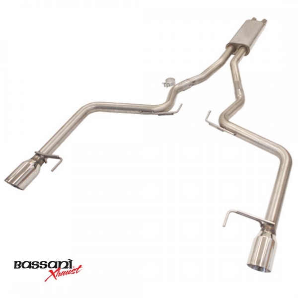 Mustang EcoBoost 2015-16 3.7L, Aft-Cat Mid X-Muffler System